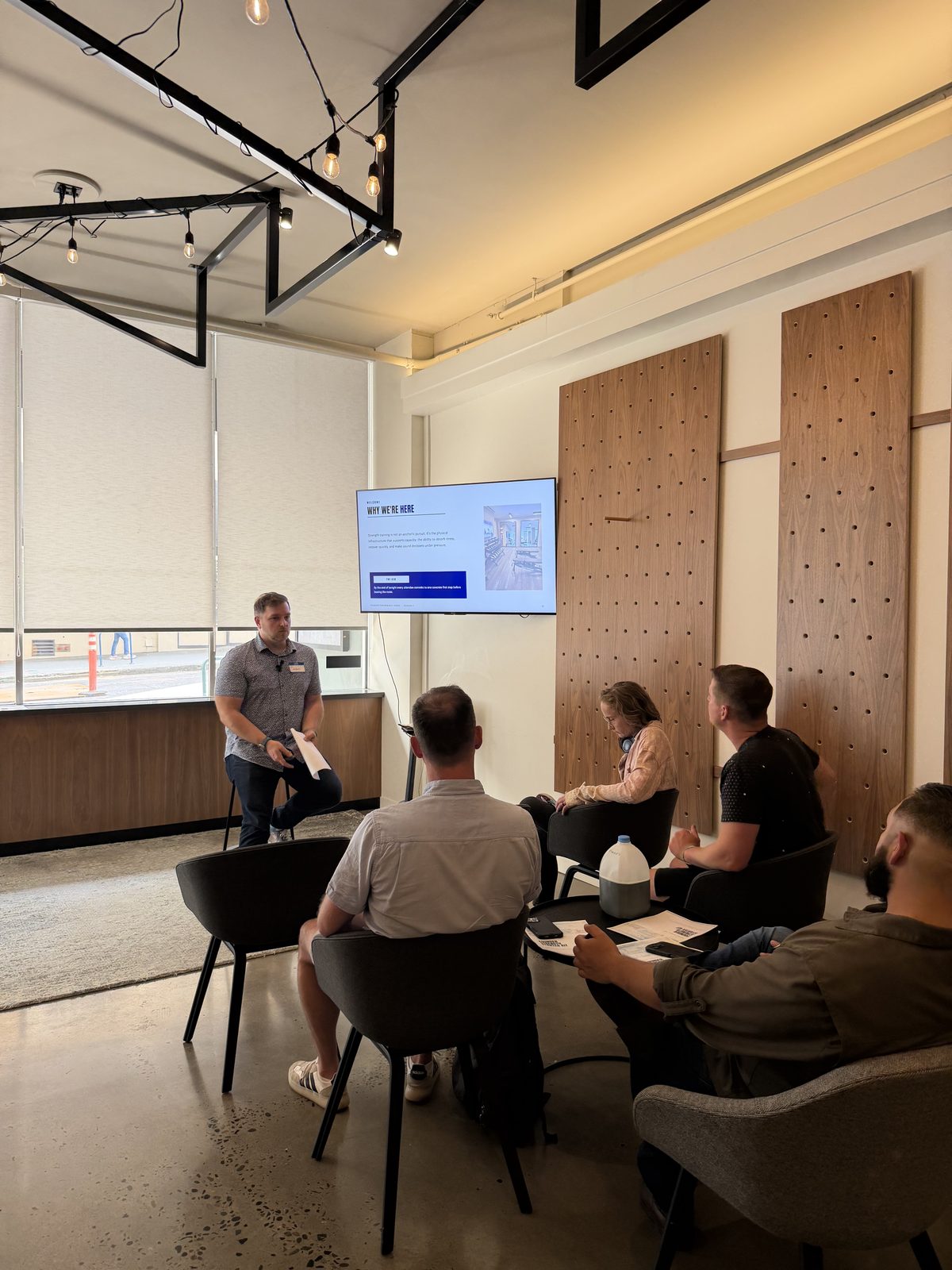 Dalton Higginbottom running a Founder Performance session